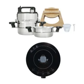 원터치 5분 누룽지 가마솥 1-2인용 3-4인용 슬림인덕션콤보세트