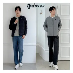 블랙야크 남성 구스다운 라운드넥