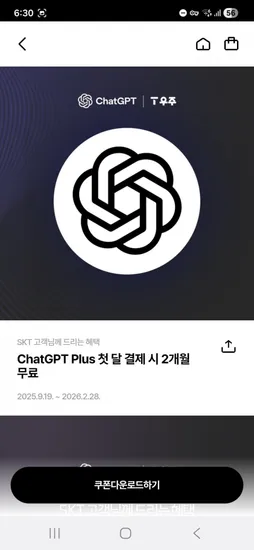 챗GPT PLUS 1달 결제시 이후 2달 무료