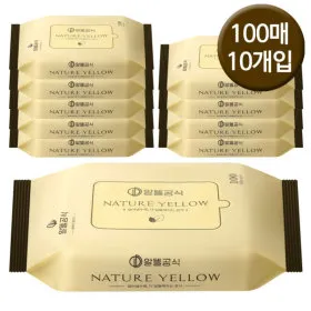 무향 순한 리필형 물티슈 100매 X 10팩