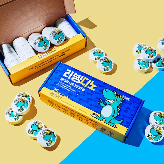 리빙디노 여행용 코인 비치 타월