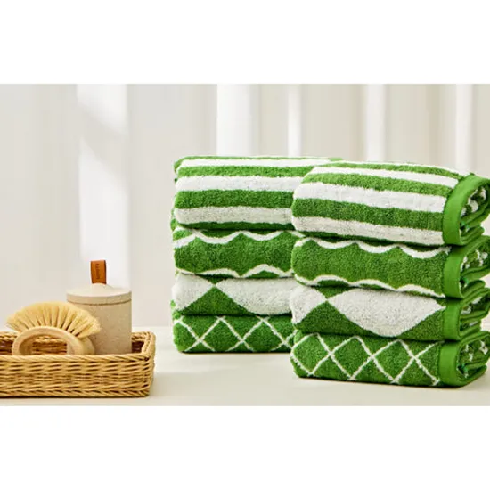 누아보 선염 프리미엄 뱀부얀 세면타올 8장 200g