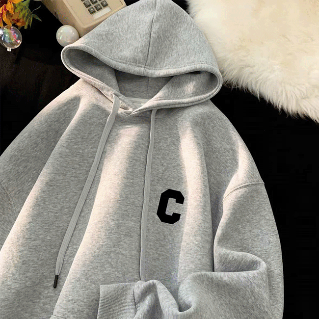 심플C-로고후드티 1+1