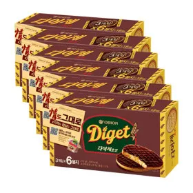 오리온 다이제 초코 6개