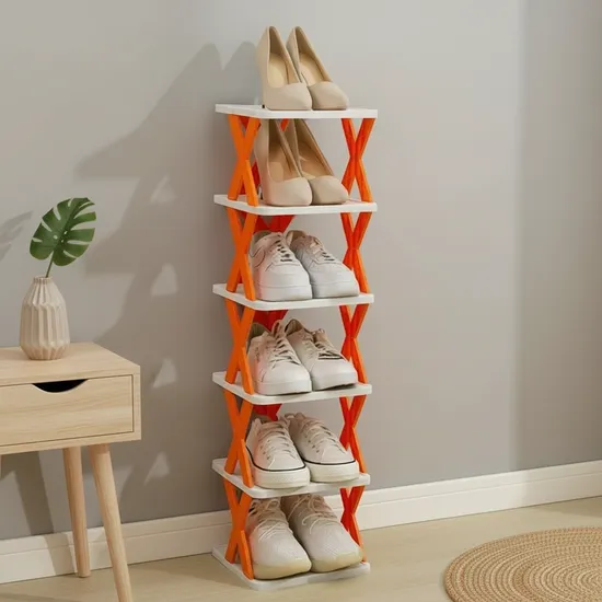 간이 조립식 신발장 6단