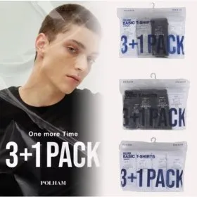 폴햄 순면 반팔 티셔츠 3+1