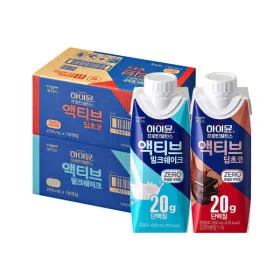 하이뮨 프로틴 밸런스 액티브 제로세트 밀크쉐이크 18입 딥초코 18입