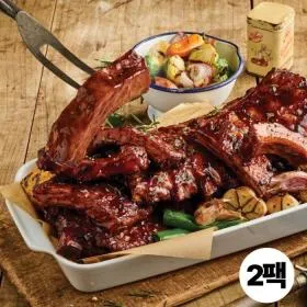 애슐리 그릴드 바비큐 폭립 500g 2팩