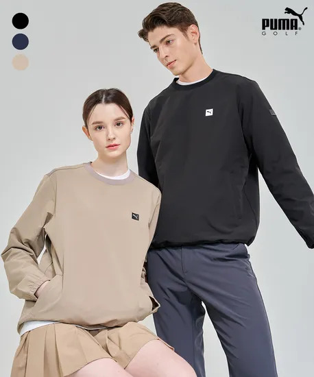 푸마골프 우븐 맨투맨 유니 3컬러 택1