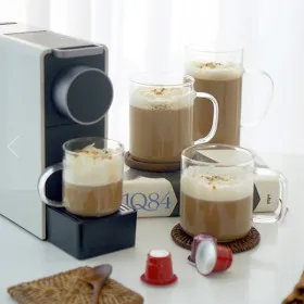 내열 투명 유리컵 머그 커피잔 1개