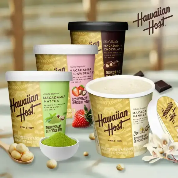 하와이안호스트 마카다미아 파인트 4종 3통