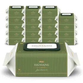 시그니앙 오가든 캡형 엠보 아기물티슈 77매 20팩