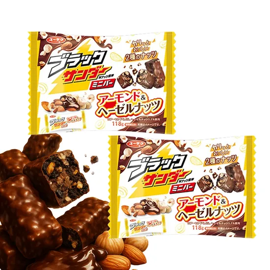 블랙썬더 초콜릿바 아몬드&헤이즐넛 118g 1+1