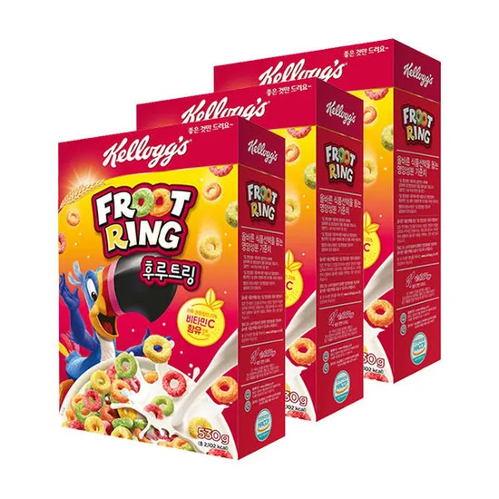 켈로그 후르츠링 530g x 3개