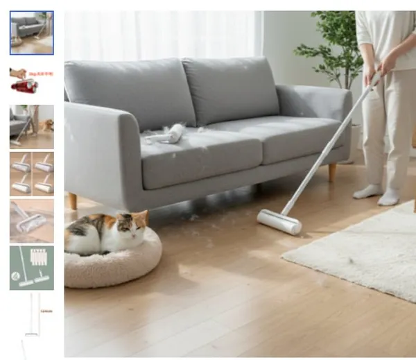 롱핸들 사선컷팅 테이프크리너 1개 리필 10개 보관케이스 1개