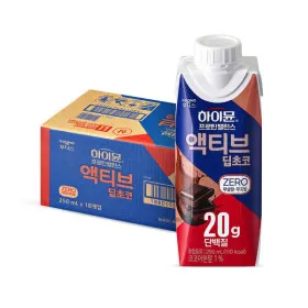하이뮨 프로틴 밸런스 액티브 딥초코 ZERO 250ml 18개 1박스