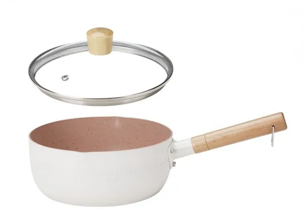 설평 일본식 가정용 밀크팟 20cm 화이트