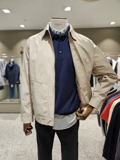 앤지드에디션 25년 S/S 온우라 카라넥 베이직 블루종 점퍼 38