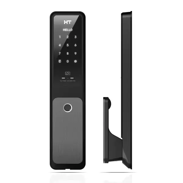 푸시풀 무타공 지문인식 즉시잠김 디지털 도어락 TDL-P110F