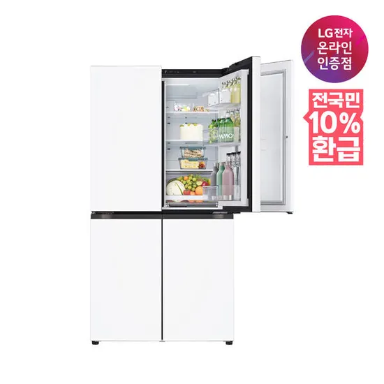 LG 디오스 오브제컬렉션 매직스페이스 870L 1등급 4도어 냉장고