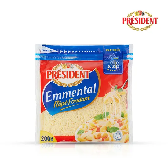 프레지덩 에멘탈 슈레드 치즈 200g 4팩