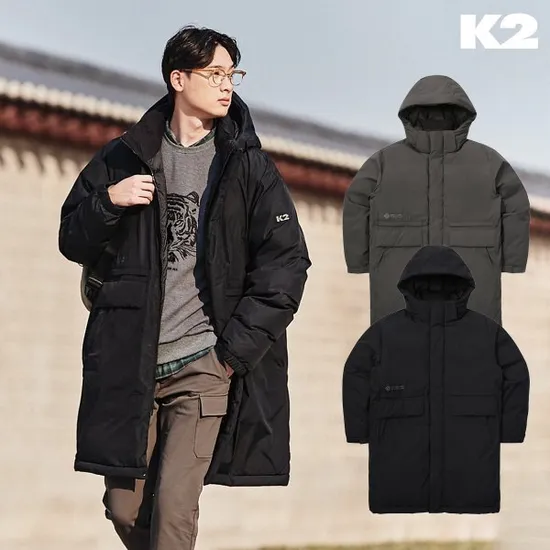 K2 남성 씬에어 포스 롱구스다운