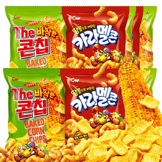 청우 콘칩 72g 5봉 카라멜콘 72g 5봉