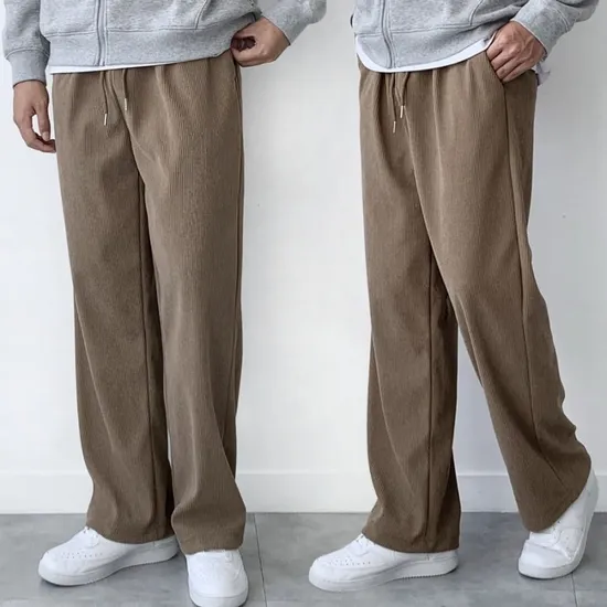 남자 코듀로이 골덴 와이드팬츠