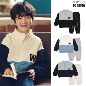 탑텐키즈 와플 플리스 조거팬츠 아노락 각