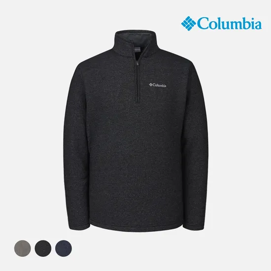 컬럼비아 남성 그레이트 하트 마운틴 하프집 티셔츠