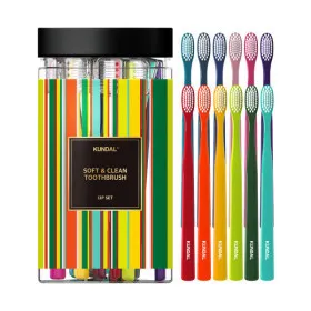 쿤달 항균 이중미세모 칫솔 부드러운모 12개입 세트