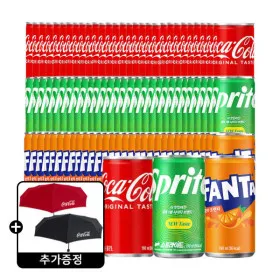 코카콜라 스프라이트 환타 190ml 90캔 코카콜라 우산