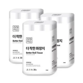화장지 무형광 3겹 30M 30롤 3팩 총 90롤