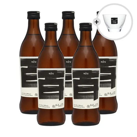 국순당 생백세주 3도 375ml 5개 전용잔 증정