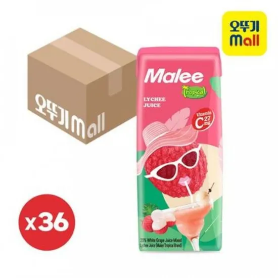 오뚜기 말리 리치 주스 36개 (9,900원 / 무배)