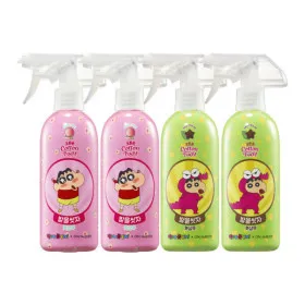 온더바디 코튼풋 발을씻자 짱구에디션 385ml 4개 복숭아 2개 초코민트 2개 흰둥이 파우치