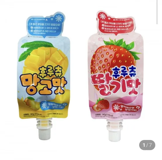 얼려먹는 젤리 푸딩 스무디 후루츄 망고맛 딸기맛 90g 10개 (4,900원/3,000원)