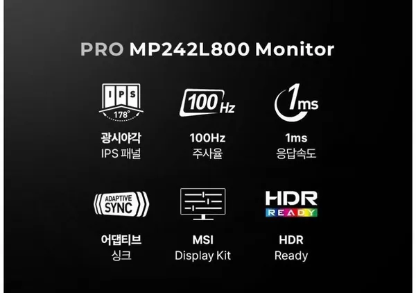 MSI FHD IPS 24인치 모니터 MP242L800