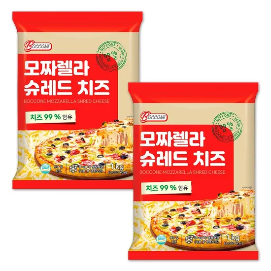 보꼬네 자연치즈 모짜렐라 슈레드 치즈 1kg