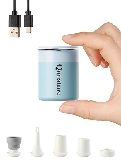 Qunature 휴대용 미니 에어 펌프 블루