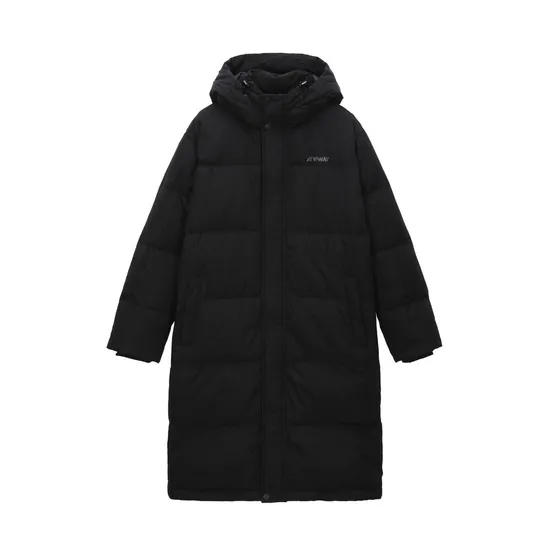 까웨 남여공용 덕다운 롱패딩 블랙