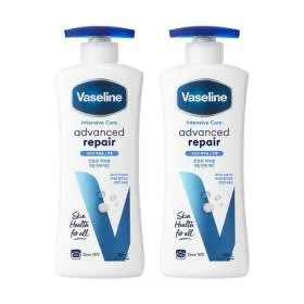 바세린 바디로션 어드밴스드 400ml 2개