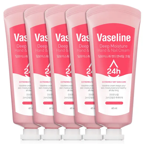 바세린 핸드크림 고보습 60ml 5개