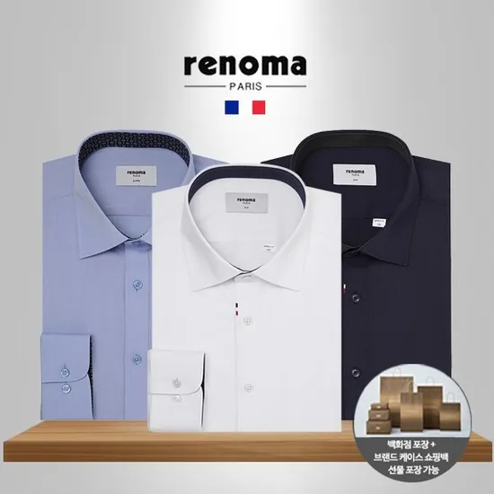 레노마 스판 구김적은 셔츠