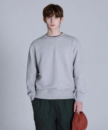 CP 맨투맨 티셔츠 멜란지그레이 LYTS0104