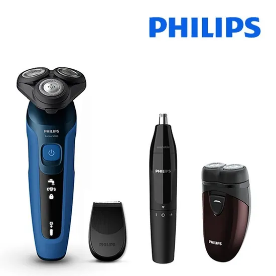필립스 Shave&Go NEW 5000 시리즈 면도기 S5466/7 휴대용면도기 코털제거기