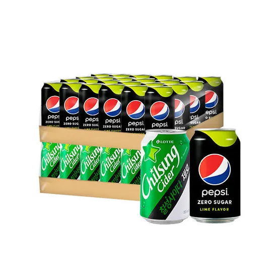 펩시제로 355ml x 24캔 + 사이다제로 355ml x 24캔 (30,500원/무료)