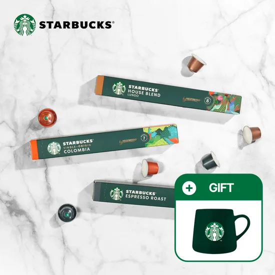 네스프레소 스타벅스 캡슐 총 90캡슐 스벅그린머그