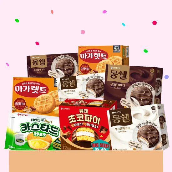 롯데 몽쉘 카스타드 초코파이 마가렛트 5곽 8곽