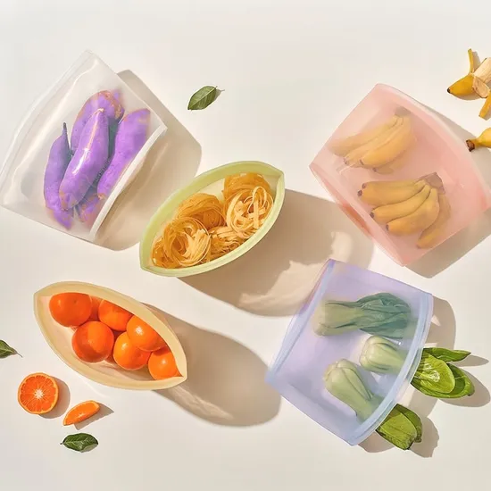 실리팟 실리콘 지퍼백 3종 소 중 대